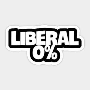 Exploring Liberal Ideals at 0% Threshold Sticker